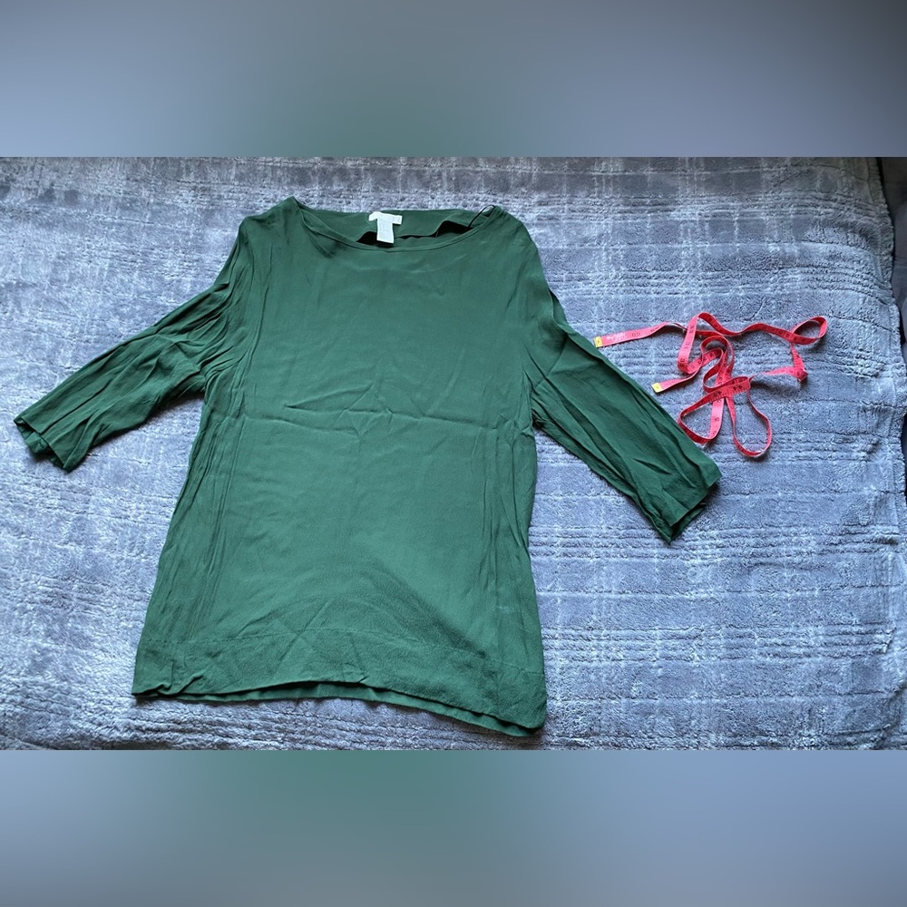 Green blouse great for work holidays or church